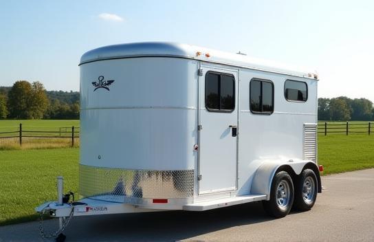 Horse trailer spotless after mobile cleaning session